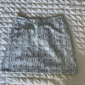 LOFT  blue white Mini A-Line Skirt Cocktail